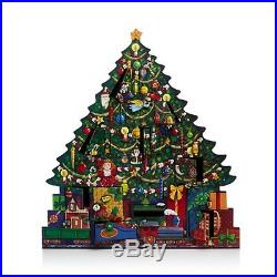 NIB Byers' Choice Wooden Christmas Tree Advent Calendar Ages 4+ LAST ONE
