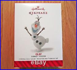 NIB Hallmark 2014 Disney Frozen OLAF Snowman Ornament QXD6153