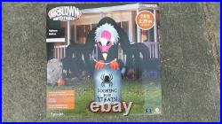 NIB Halloween 7.5′ H Self-Inflate INFLATABLE Plastic VULTURE with Motion & Light