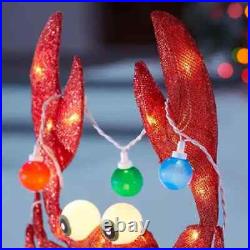 NIB Home accents Christmas 24 Inch LED Crab Yard Decoration