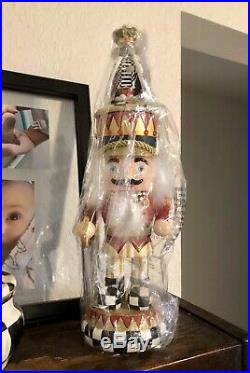 NIB Mackenzie Childs Nutcracker Suite Nutcracker Courtly Check (LARGE 15in)