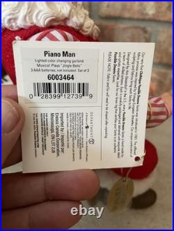 NOS Dept. 56 Possible Dreams Clothtique Piano Man Retired Lighted Garland Enesco NOS Dept. 56 Possible Dreams Clothtique Piano Man Retired Lighted Garland Enesco