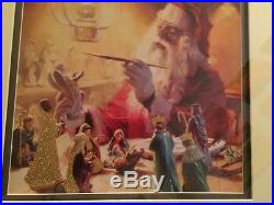 NWT Christmas Santa Angels Saints Art Gallery Painting Wall Frame Rare Holiday