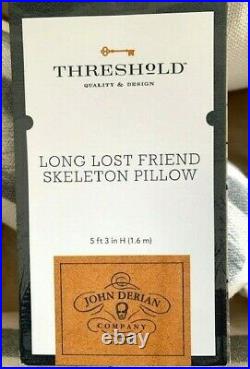 NWT John Derian Skeleton Long Lost Friend Pillow 63 Target Threshold Halloween