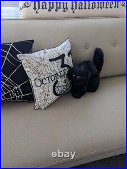 NWT Pottery Barn Halloween 2022 Black Cat Halloween 15 inches Pillow SOLD OUT