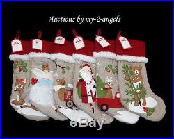 NWT Pottery Barn Kids Christmas WOODLAND Stockings YOU PICK 4 NO MONOGRAM