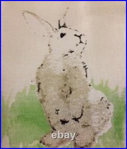 NWT Pottery Barn S/12 HILLTOP GARDEN BUNNY Napkins EASTER RABBIT SOLD OUT