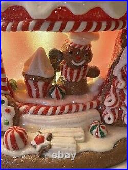 NWT Retired Dillard's gingerbread Cupcake Lights Up(Measurements Are In Photos)