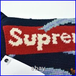 NWT Supreme NY x SFERRA Hand Knit Box Logo Christmas Stocking FW20 DS AUTHENTIC