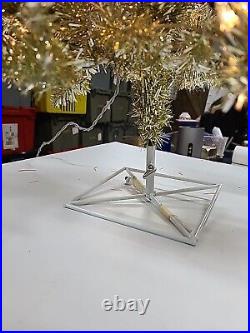 NWT Vickerman Christmas Tree Gold Dura-lit Tinsel Artificial Rare Metal 5yr Lite