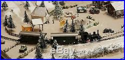 N Gauge Christmas Briefcase Layout With Train By Mountain Lake Model Railways