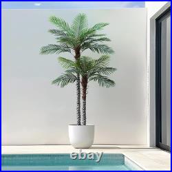 Nafresh 8Ft Tall UV Resistant Faux Palm Tree, 96In Artificial Palm Tree Indoor O