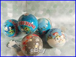 Name People Ball Ornaments Katherine 1.75 Christmas Tree Decor Set of 5 New