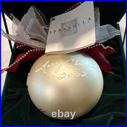 Natalie Sarabella Hand Painted Scenic Santa Express Ball Christmas Bauble 2002