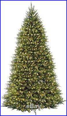 National Tree 10 Foot Dunhill Fir Tree with 1200 Clear Lights, (DUH-100LO-S)