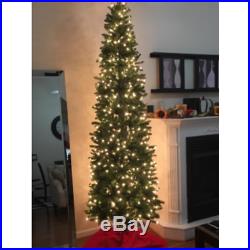 National Tree 6.5 Foot Kingswood Fir Pencil Tree with 250 Clear Lights, Hinged