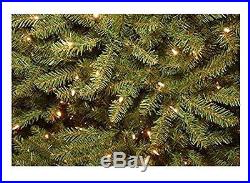 National Tree 7.5Feet Dunhill FIR TREE, 750 Clear Lights Hinged CHRISTMAS TREE