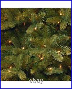 National Tree 9' Dunhill Fir Hinged Tree with 900 Low Voltage Dual LED Light NIB
