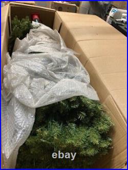 National Tree 9' Dunhill Fir Hinged Tree with 900 Low Voltage Dual LED Light NIB