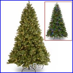 National Tree Co. 7.5' Pre-Lit Dual Color Downswept Douglas Fir Christmas Tree