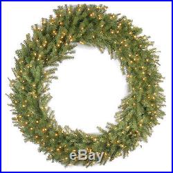 National Tree Co. Norwood Fir Pre-Lit Wreath with 300 Clear Lights