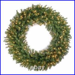National Tree Company 48 Inch Prelit Holiday Wreath with Lights & Decor (Open Box)