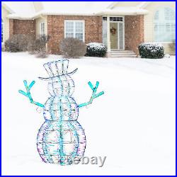 National Tree Company 48 Iridescent Snowman Decoration with 105 LEDs (Open Box)