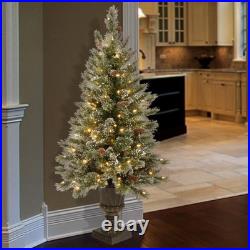 National Tree Company 4 ft. Glittery Bristle Pine Entrance
