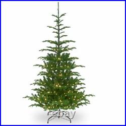 National Tree Company 6.5Inch Feel Real Norwegian Spruce Hinged Tree with 650