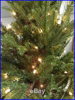 National Tree Company 7.5′ Fraser Grande Artificial Christmas Tree pre lit clear