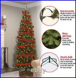 National Tree Company Artificial Slim Christmas Tree, Green, Kingswood Fir, Incl