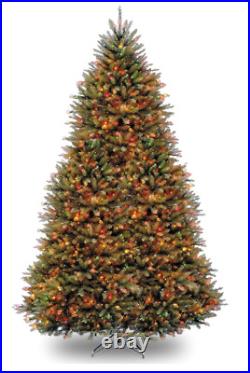 National Tree Company Dunhill Fir Artificial Tree, 9 Ft, Dual Colored Lights