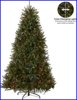 National Tree Company Pre-Lit Artificial Christmas Tree Green Dunhill Fir 6.5 Ft