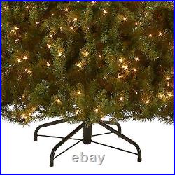 National Tree Company Pre-Lit Artificial Full Christmas Tree, Green, Dunhill