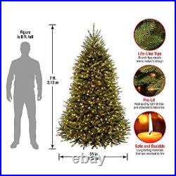 National Tree Company Pre-Lit Artificial Full Christmas Tree Green Dunhill Fi