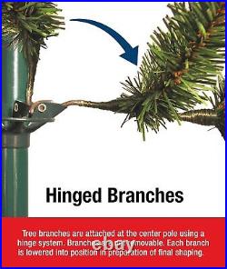 National Tree Company Pre-Lit Artificial Full Christmas Tree, Green, White Light