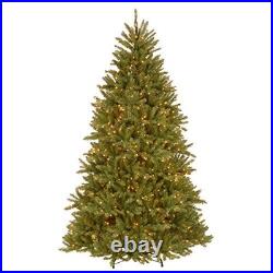 National Tree Company Pre-lit Artificial Christmas Tree Dunhill Fir 7.5′ Green