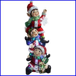 National Tree Company Stacking Elves Multi LED Indoor/Outdoor