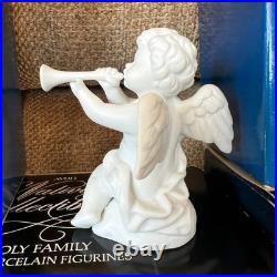 Nativity Collectibles White Bisque Porcelain Figurine Set Christmas Holiday