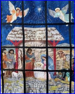 Nativity Embroidery Tiles Tapestry Panel Christmas Anita Goodesign Embroidered
