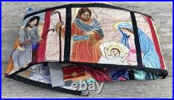 Nativity Embroidery Tiles Tapestry Panel Christmas Anita Goodesign Embroidered