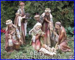 Nativity Set 5pc Outdoor Yard Decor Old World Charm Damage Sale