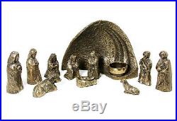 Nativity Set Bronze Coated Wild Goose Irish Made