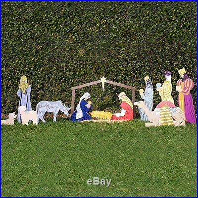 Nativity Set- Outdoor Nativity Scene Christmas Display Full Set