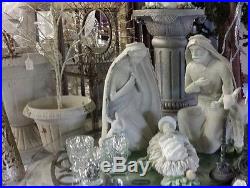 Nativity statues for garden or indoor 3 piece set