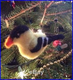 Needle Felted Gold Finch Ornament. FREE SHIPPING