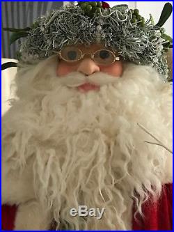 Neiman Marcus Luxuries Christmas Velvet Santa Claus 31 Tall RTL. $1200.00