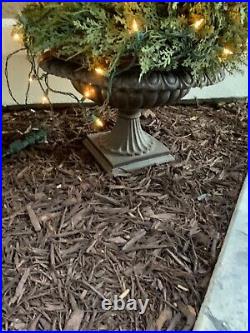 Neiman Marcus Topiary Spiral Christmas Tree Artificial In Bronze Urn High End