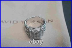 NewDavld/YurmanSterlingSilver925/Wheaton Pave Diamonds Ring 16x12mm Size 7 NewDavld/YurmanSterlingSilver925/Wheaton Pave Diamonds Ring 16x12mm Size 7