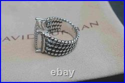 NewDavld/YurmanSterlingSilver925/Wheaton Pave Diamonds Ring 16x12mm Size 7 NewDavld/YurmanSterlingSilver925/Wheaton Pave Diamonds Ring 16x12mm Size 7